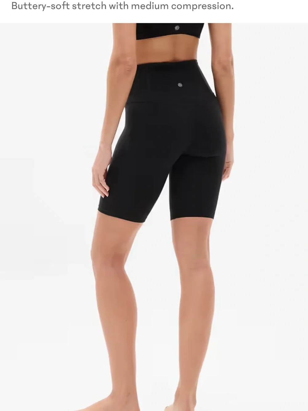 ATHLETA Ultra High Rise Elation Short 9” Inseam navy Biker Women's Size s NWOT